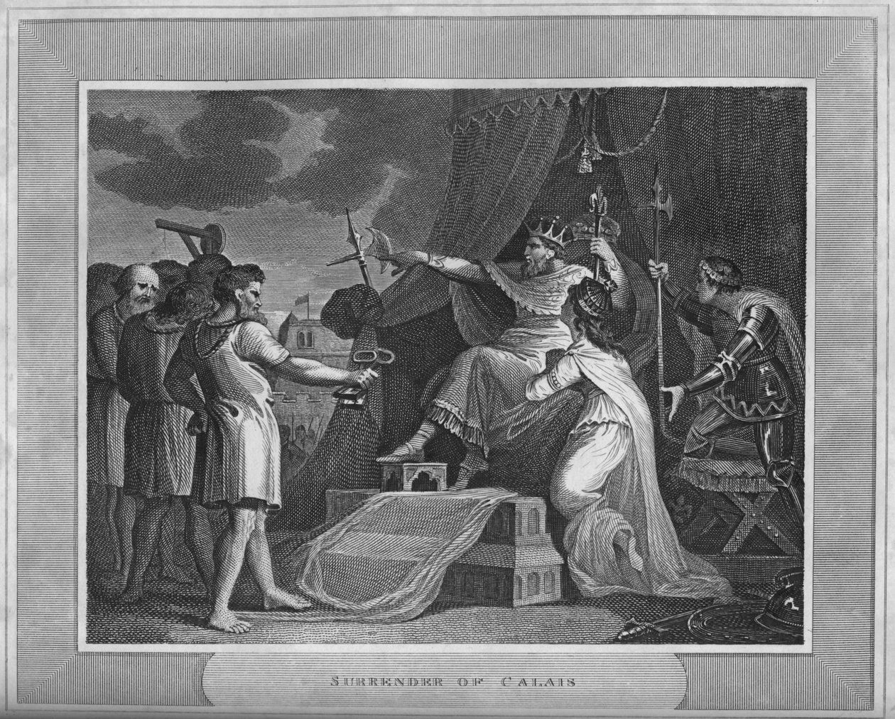 استسلام كاليه ، 1838 بواسطة غير معروف