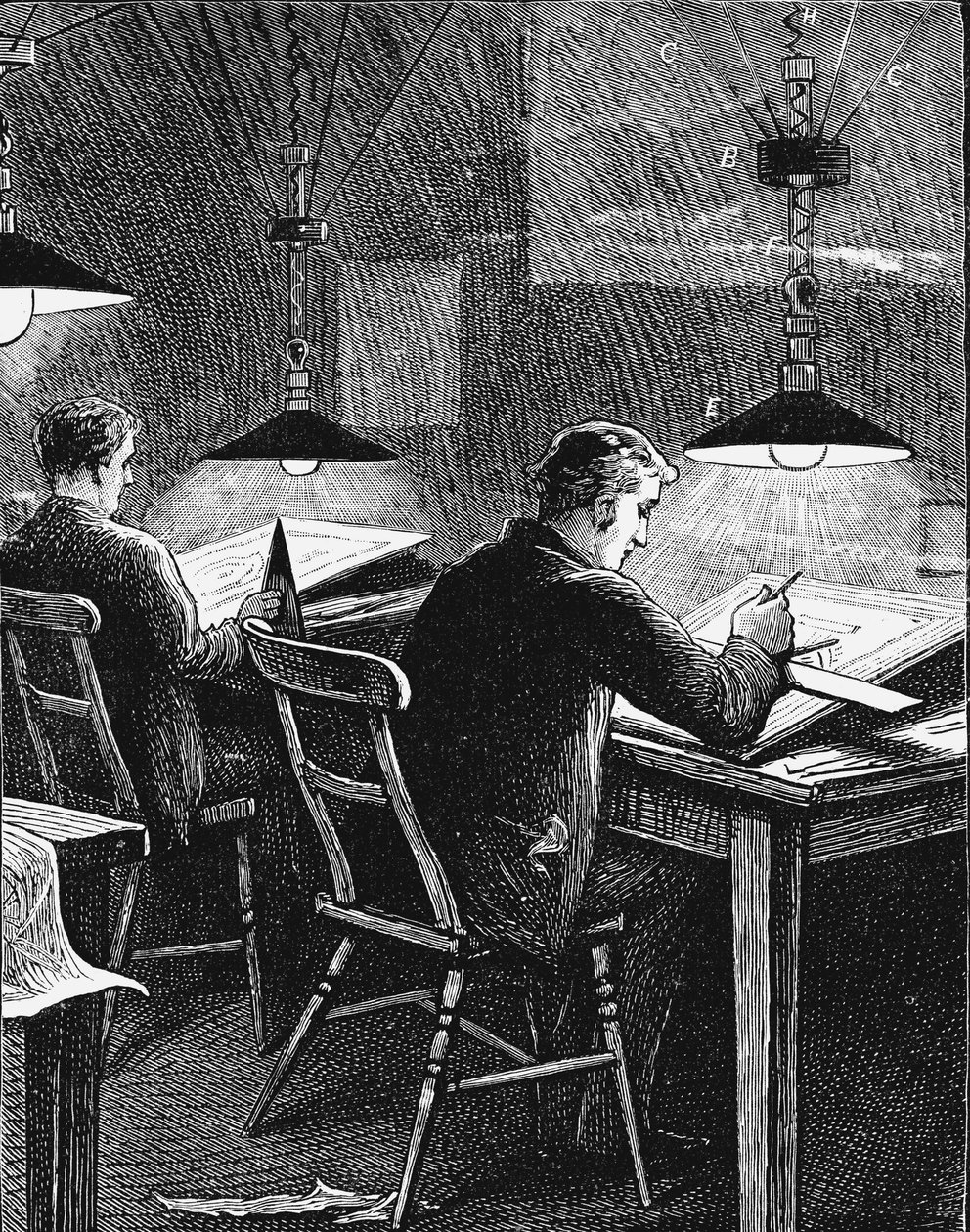 المصابيح المتوهجة بجعة ، كلية الجامعة ، دندي ، اسكتلندا ، 1884 بواسطة غير معروف