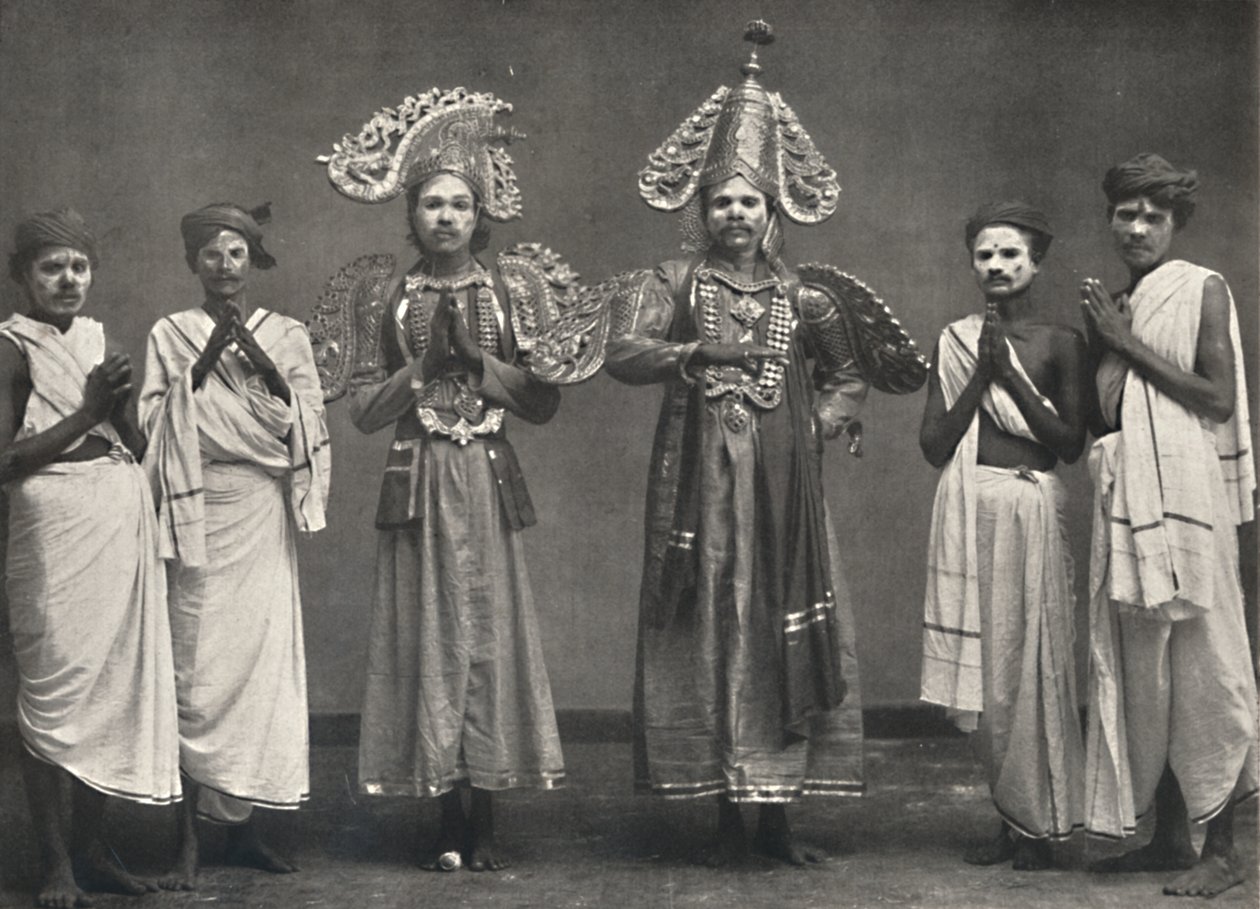 مشهد من Shakuntalavilasa ، لعبة Shakuntala ، 1926 بواسطة غير معروف
