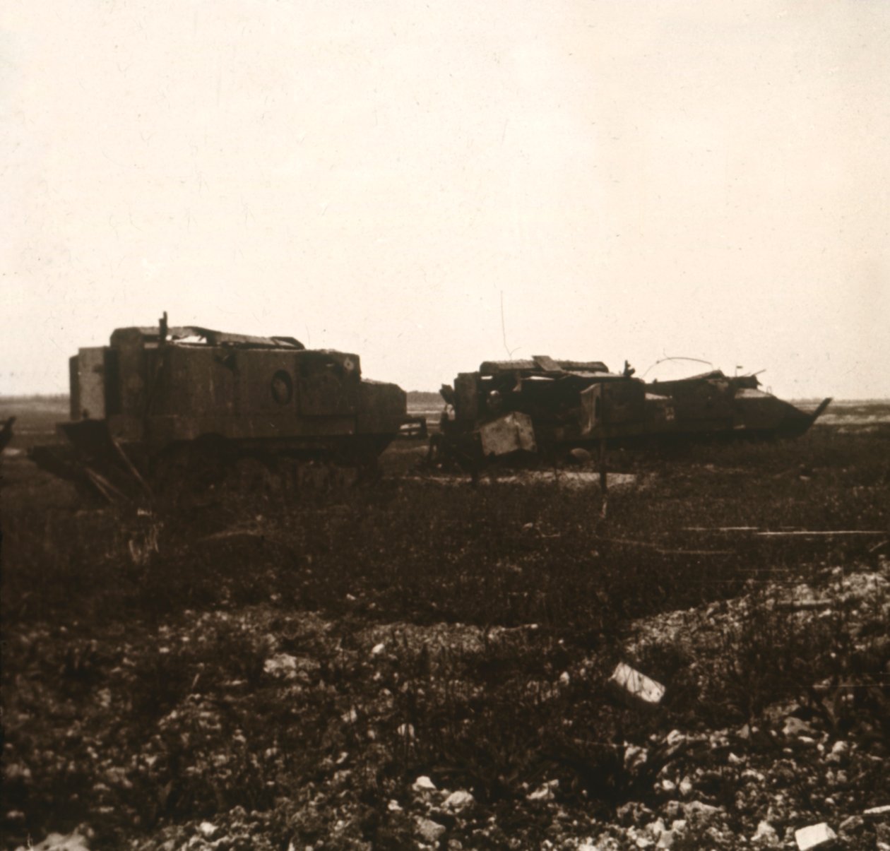 الدبابات ، جوفينكور ، شمال فرنسا ، c1914-c1918 بواسطة غير معروف