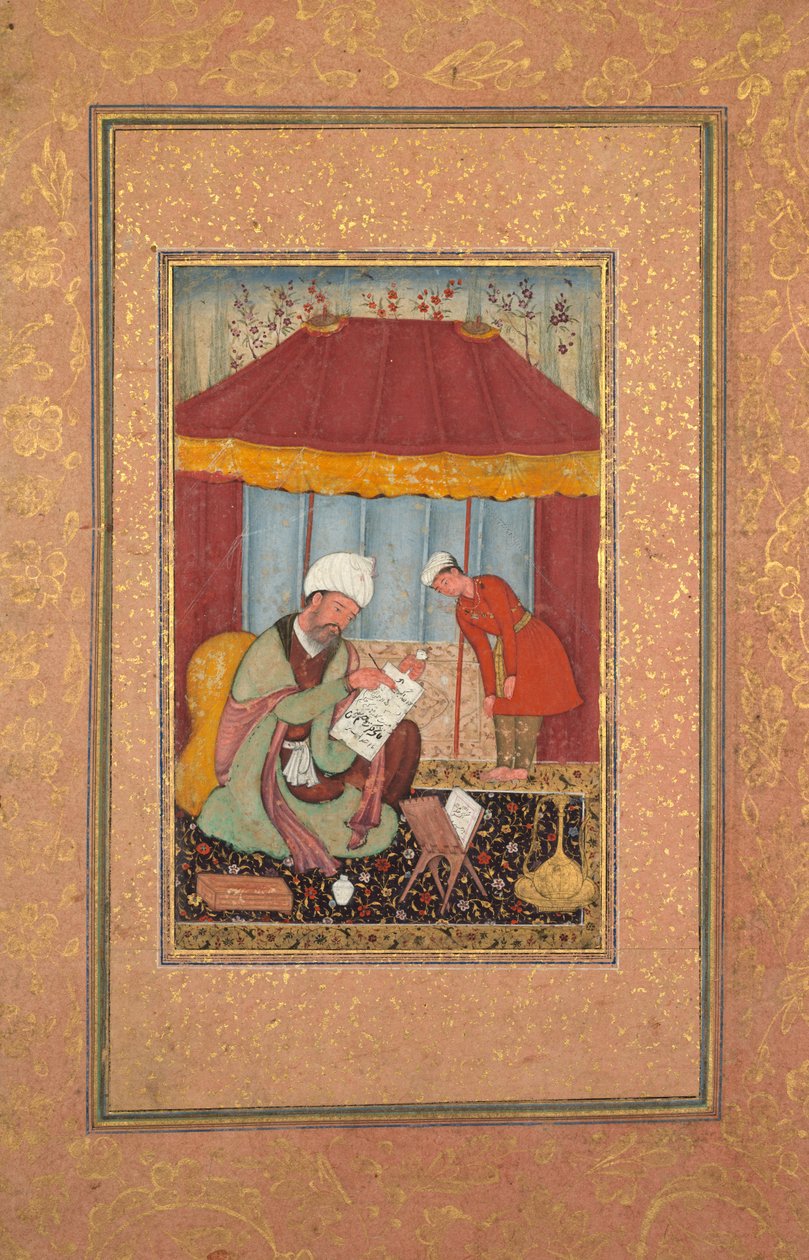 المعلم مع تلميذه ، ج. 1595-1600. بواسطة غير معروف