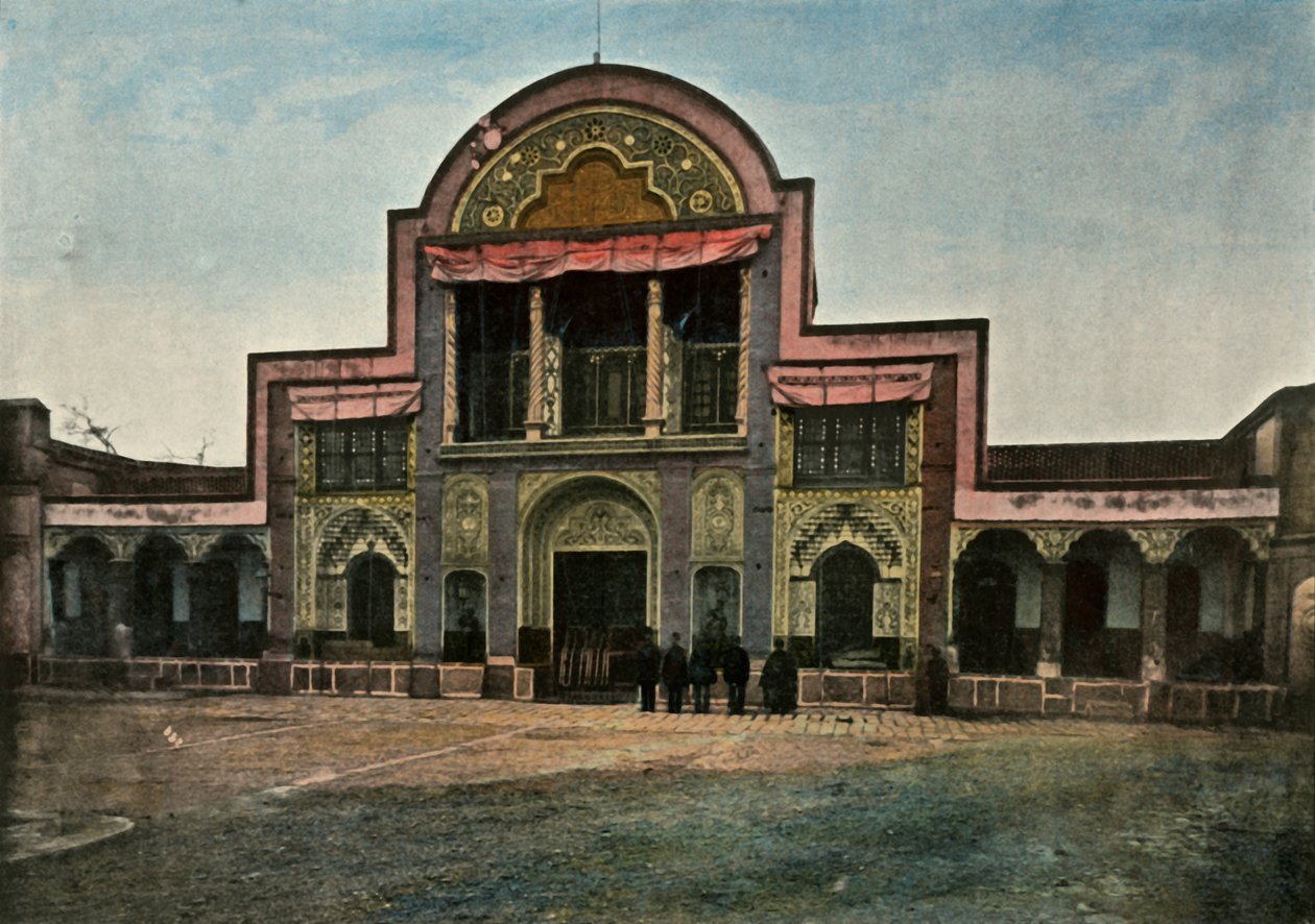 طهران. Porte Du Palais Du Schah ، بوابة قصر الشاه - طهران ، 1900. بواسطة غير معروف