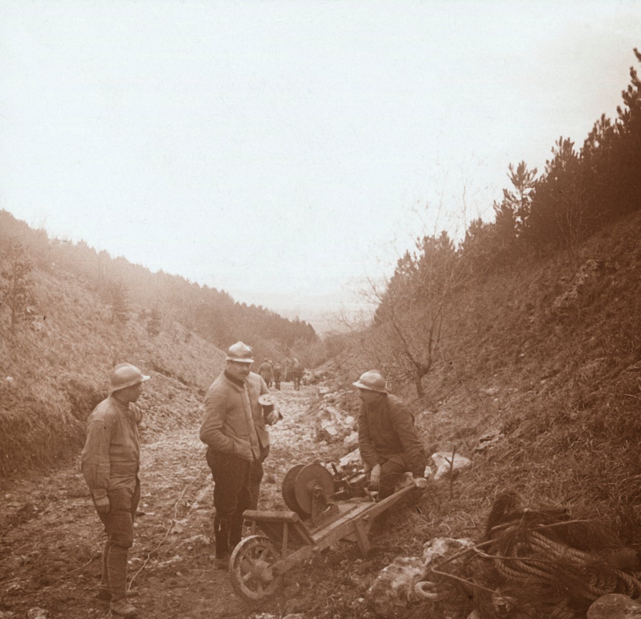 التلغرافيون ، السوم ، شمال فرنسا ، c1914-c1918 بواسطة غير معروف