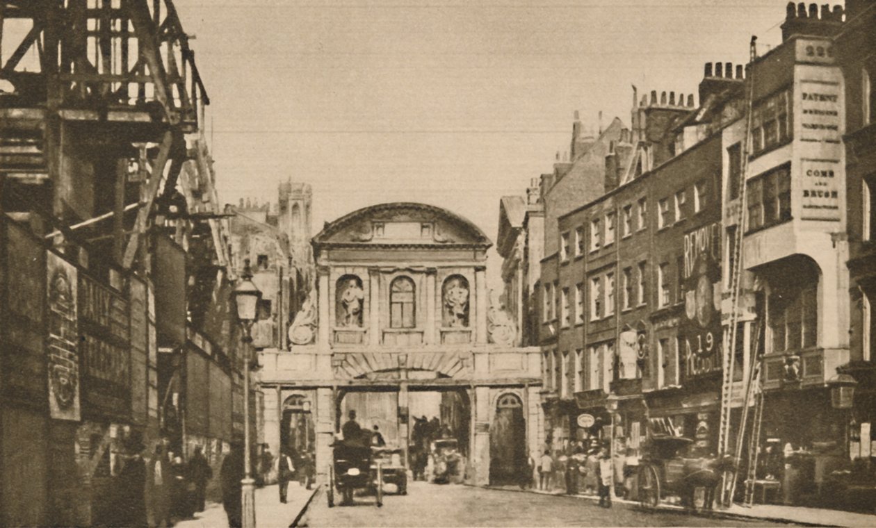 شريط المعبد: حدود المدينة في ستراند في عام 1878 ، c1935. بواسطة غير معروف