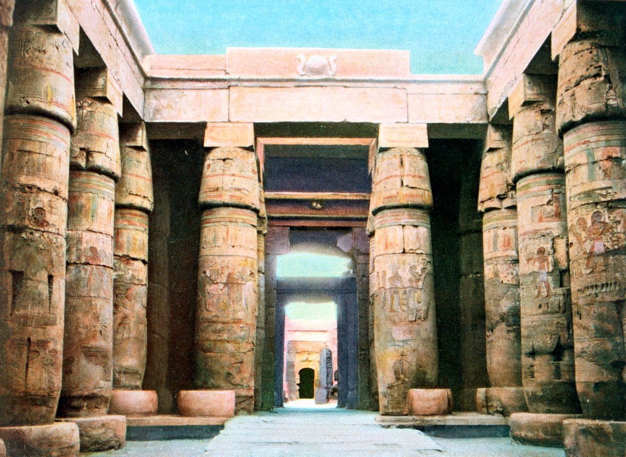 معبد خنسو ، الكرنك ، الأقصر ، مصر ، القرن العشرين بواسطة غير معروف