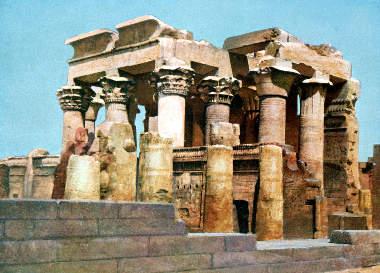 معبد كوم أمبو ، مصر ، القرن العشرين بواسطة غير معروف