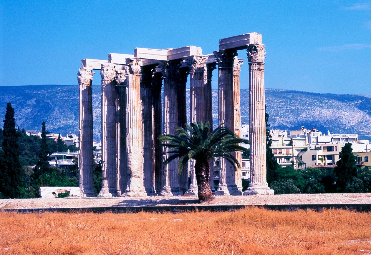 معبد زيوس الأولمبي ، أثينا ، اليونان ، 130 بواسطة غير معروف