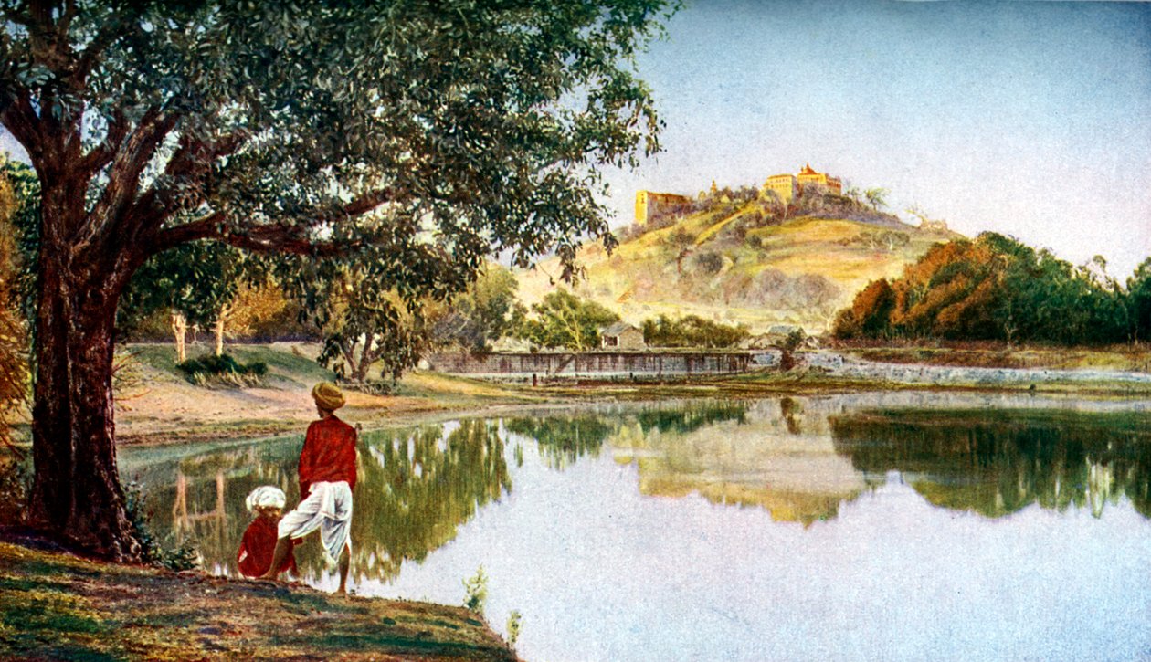 معبد للإلهة بارفاتي ، زوجة سيفا ، جنوب غرب بيون ، ماهاراشترا ، الهند ، c1924 بواسطة غير معروف