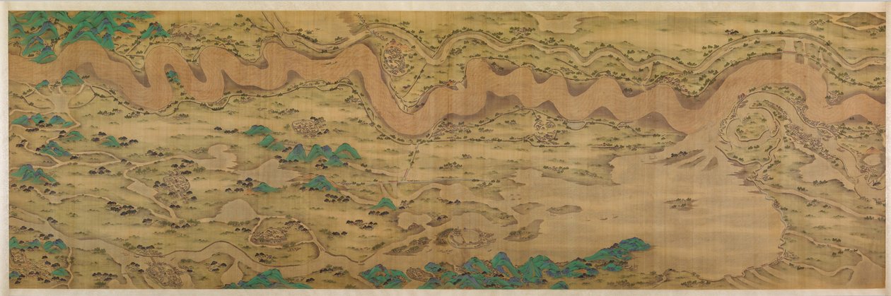 عشرة آلاف ميل على طول النهر الأصفر ، بتاريخ 1690-1722. بواسطة غير معروف