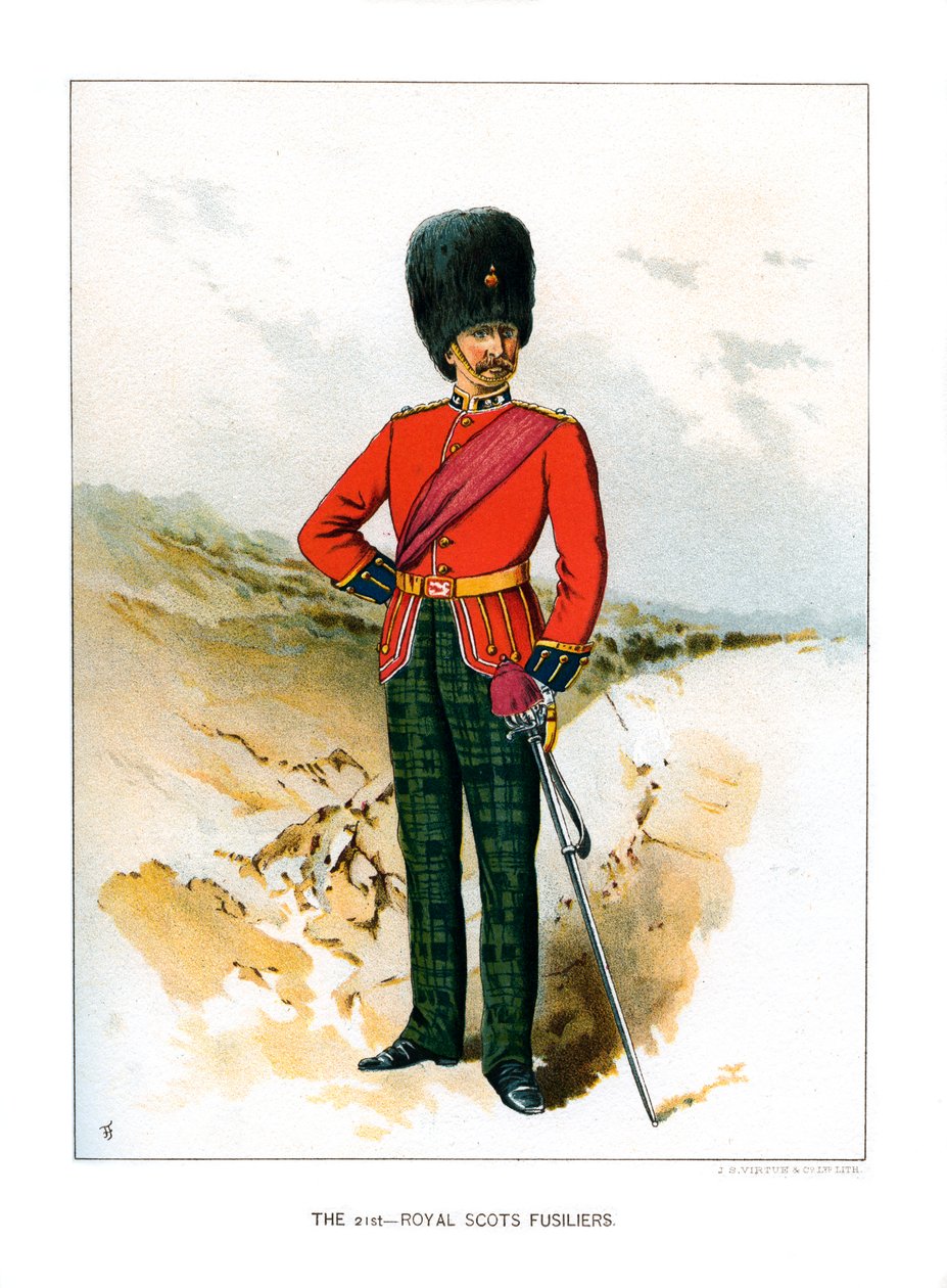 The 21st Royal Scots Fusiliers ، c1890 بواسطة غير معروف