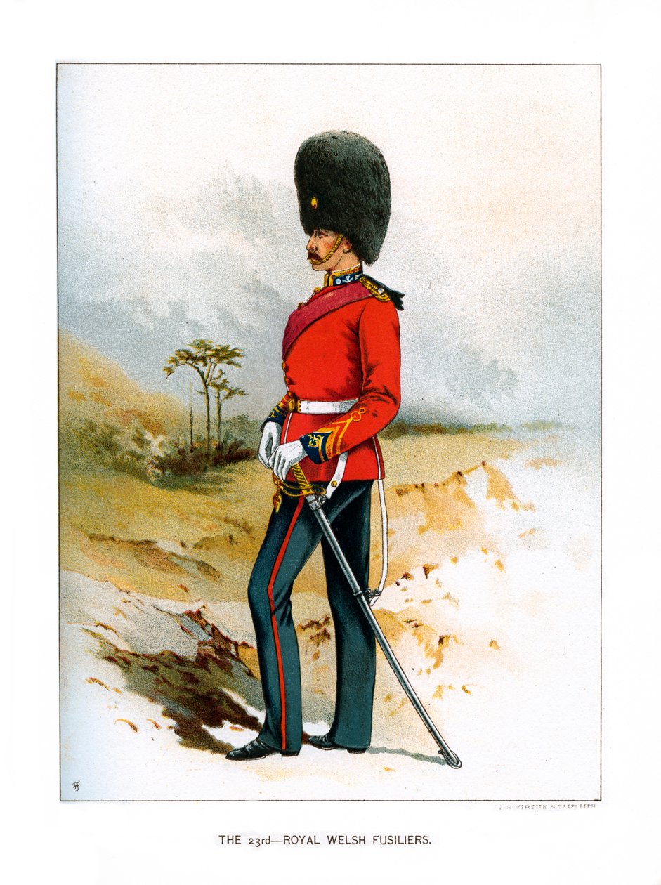 ال 23 الملكي Welsh Fusiliers ، c1890 بواسطة غير معروف