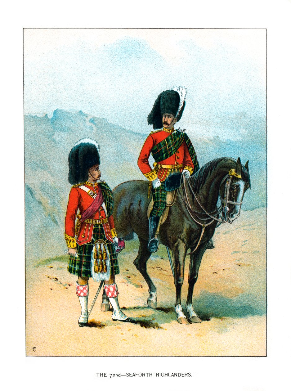 ال 72 Seaforth Highlanders ، c1890 بواسطة غير معروف