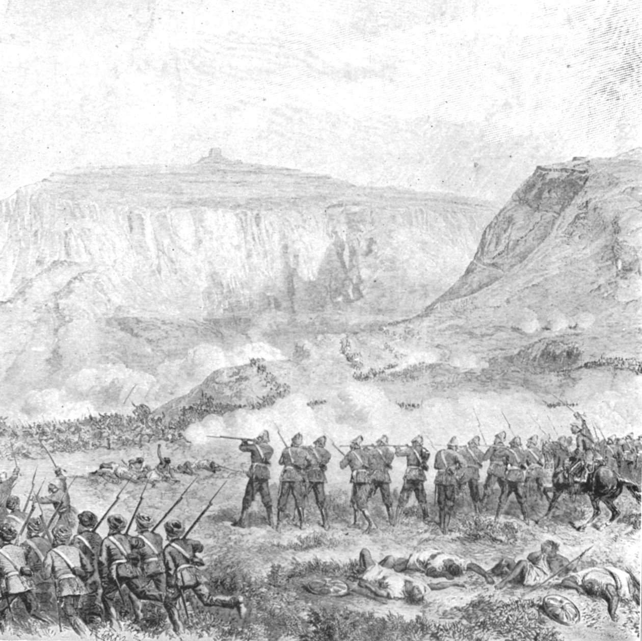 البعثة الحبشية ، 1868: معركة أروجي ، يوم الجمعة العظيمة ، 10 أبريل 1901. بواسطة غير معروف