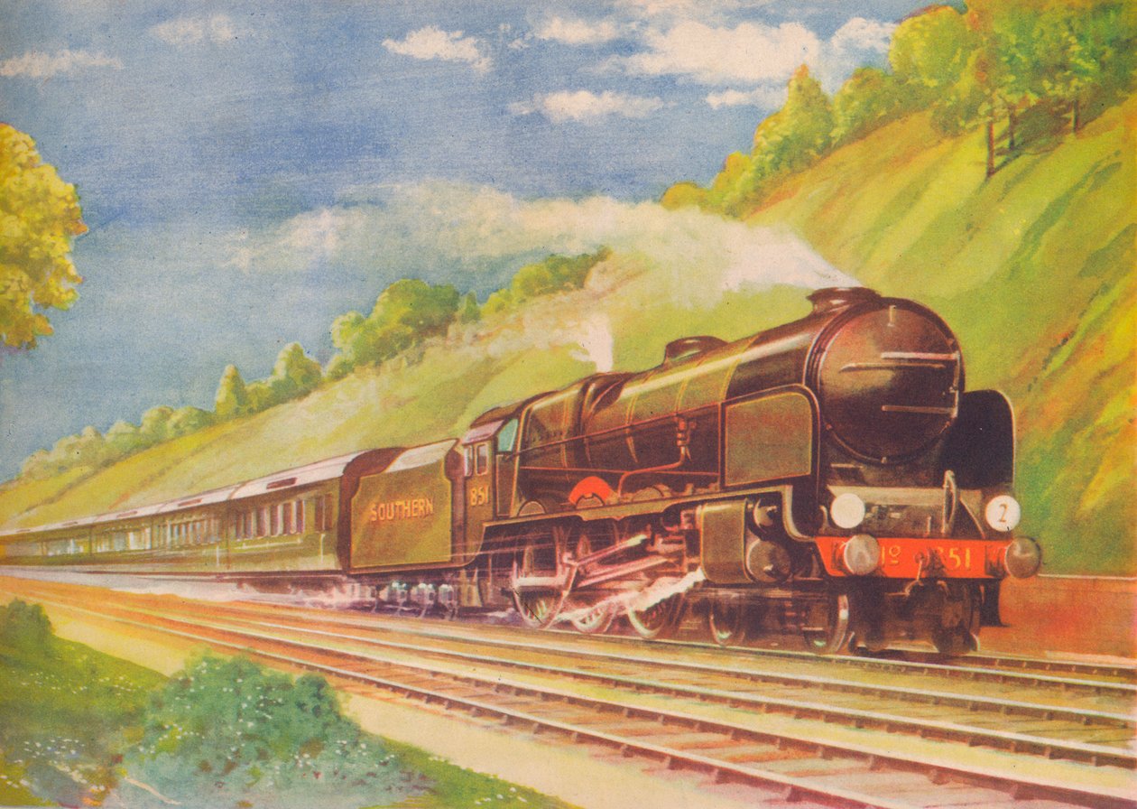 The Ace Atlantic Coast Express ، SR ، in Weybridge Cutting ، 1940 بواسطة غير معروف
