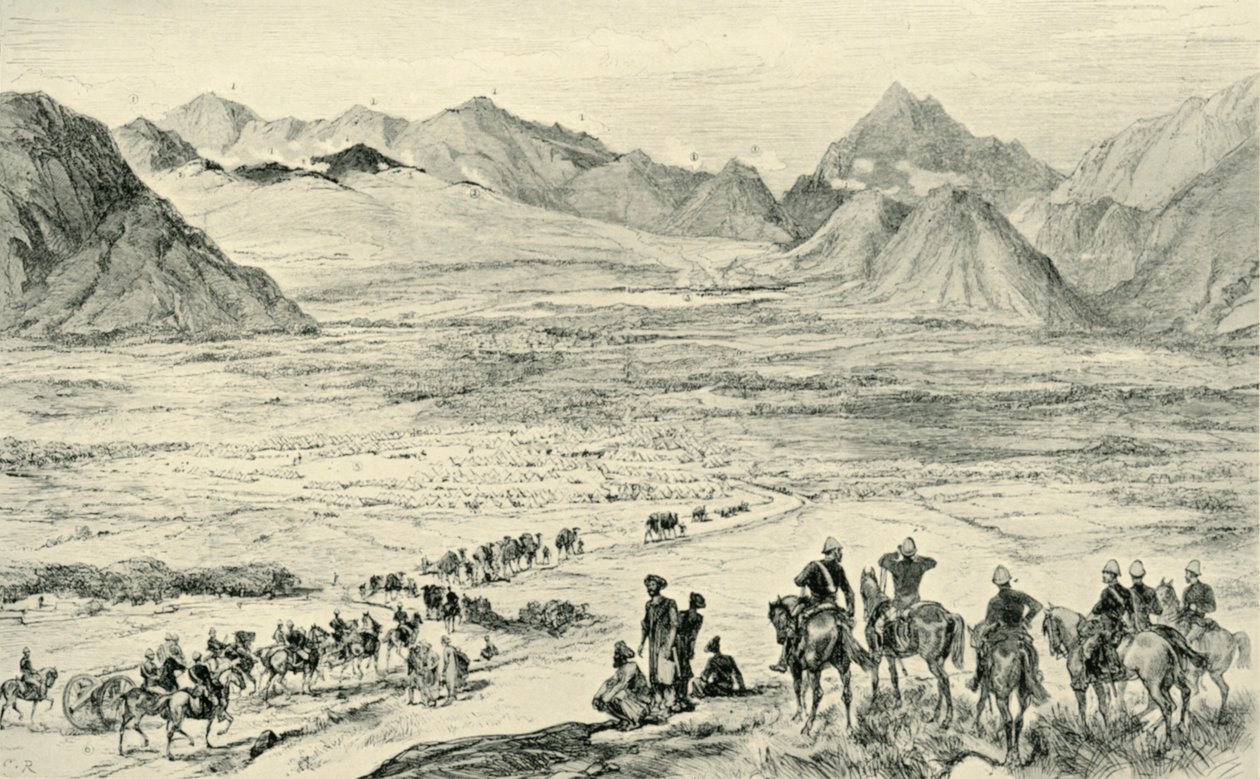 العمل على المرتفعات فوق Charasia ، 6 أكتوبر 1879 ، 1901. بواسطة غير معروف