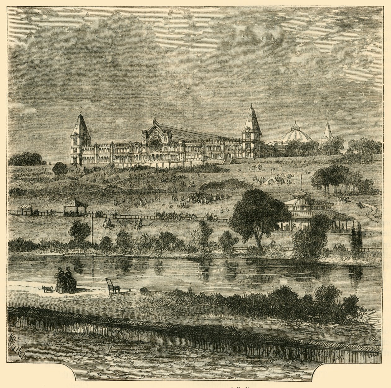 قصر الكسندرا 1876 ، c1876. بواسطة غير معروف