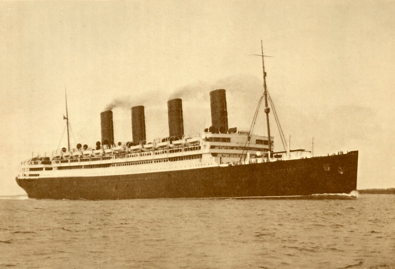 خط Aquitania Cunard ، 45647 طن ، c1930. بواسطة غير معروف