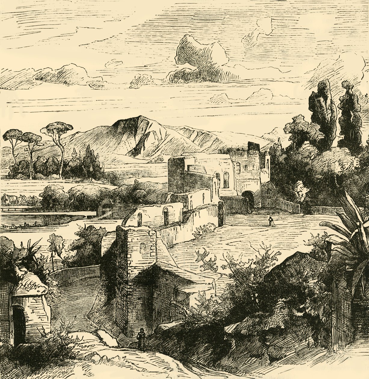 جدار أوريليان ، 1890. بواسطة غير معروف