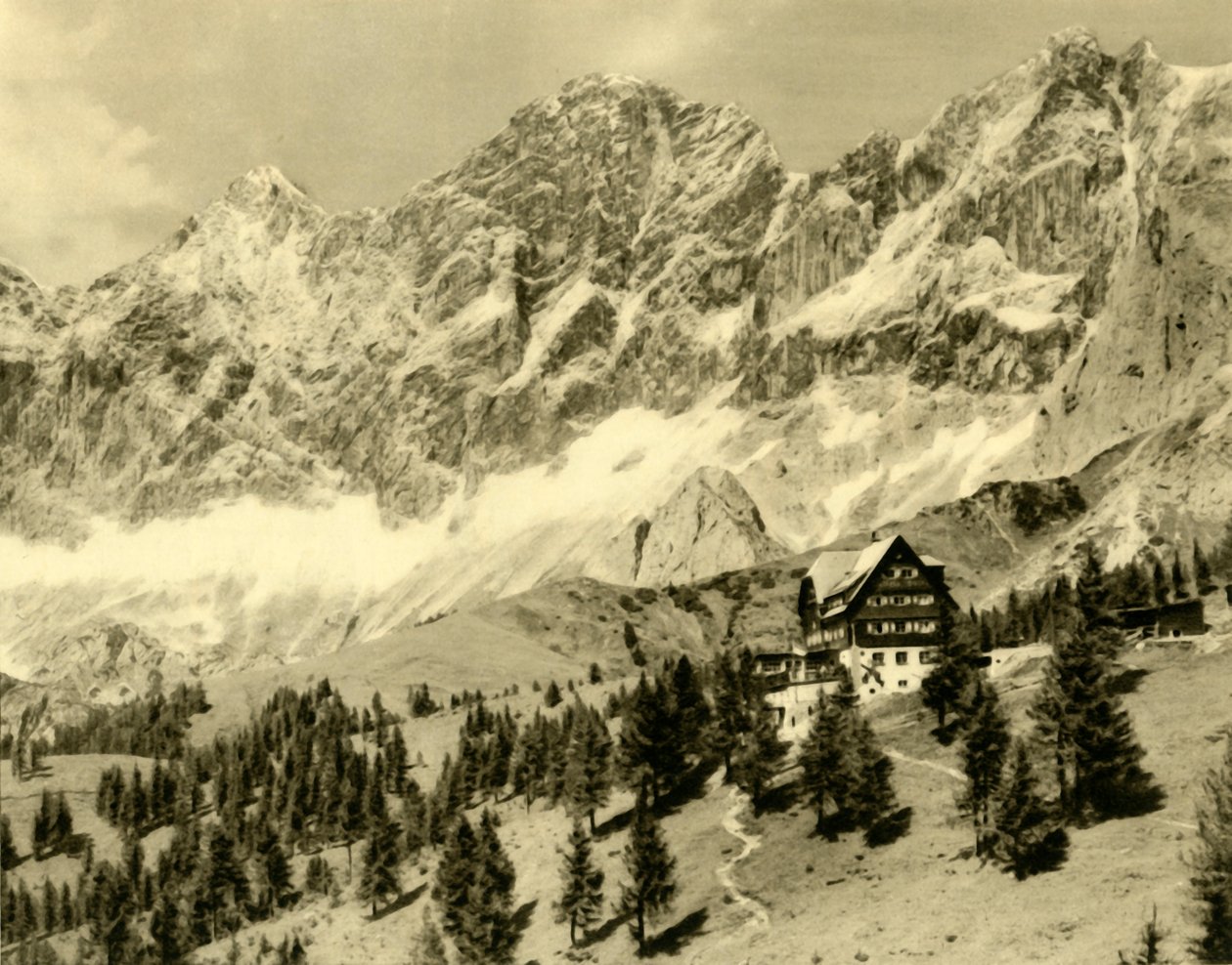 The Austriahütte و Dachstein ، ستيريا ، النمسا ، c1935. بواسطة غير معروف