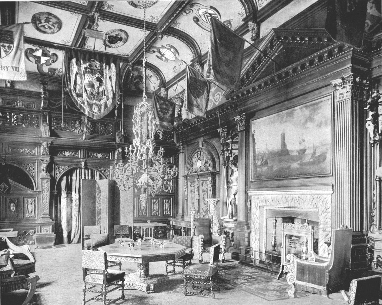 قاعة الولائم ، Knebworth House ، Hertfordshire ، 1894. بواسطة غير معروف