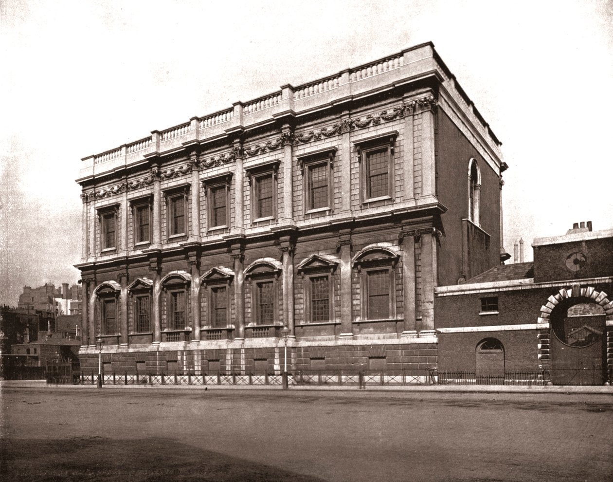 The Banqueting House، Whitehall، London، 1894. بواسطة غير معروف