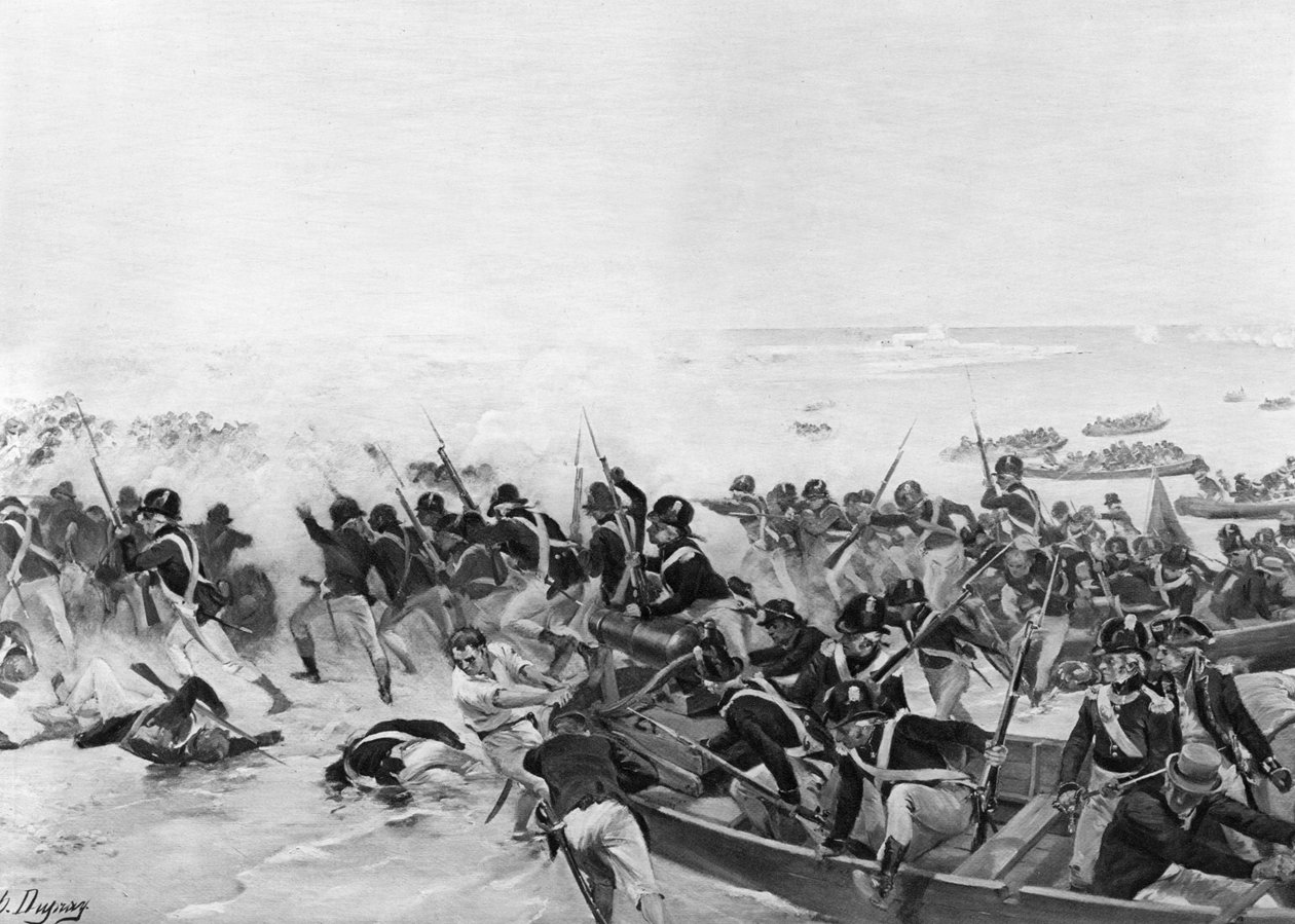 معركة أبو قير ، مصر ، 1801 بواسطة غير معروف