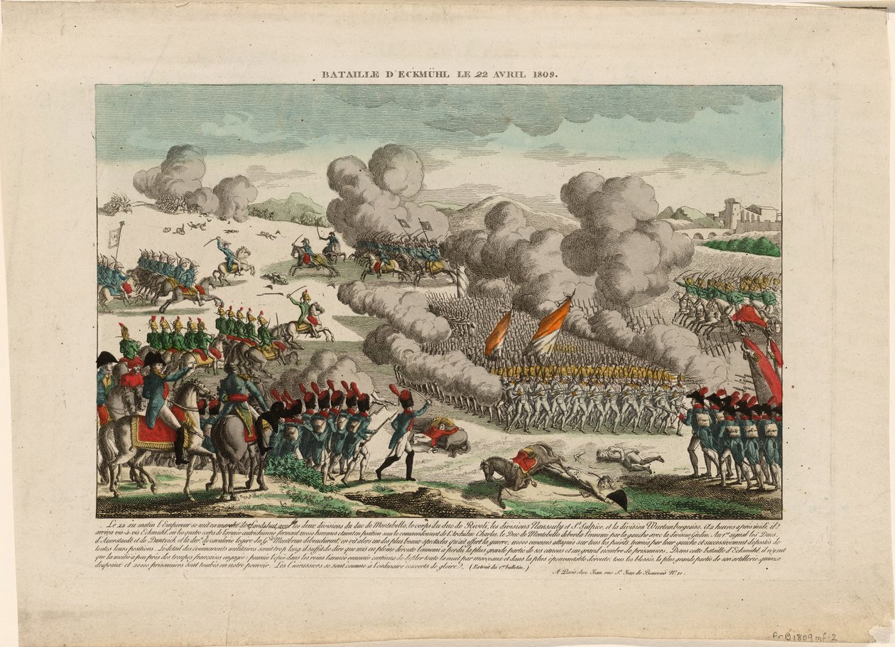 ال معركة Egmmühl في 22 أبريل 1809 ، حوالي 1809 بواسطة غير معروف