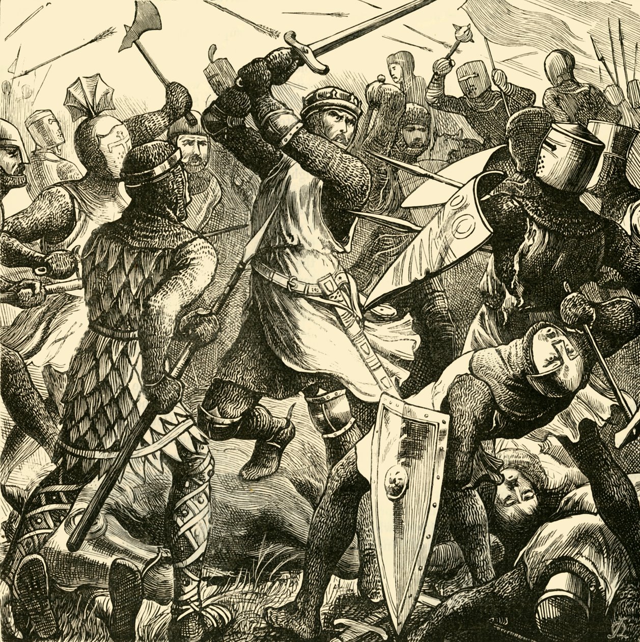 معركة Evesham: De Montforts Last Stand ، 1265 ، 1890. بواسطة غير معروف