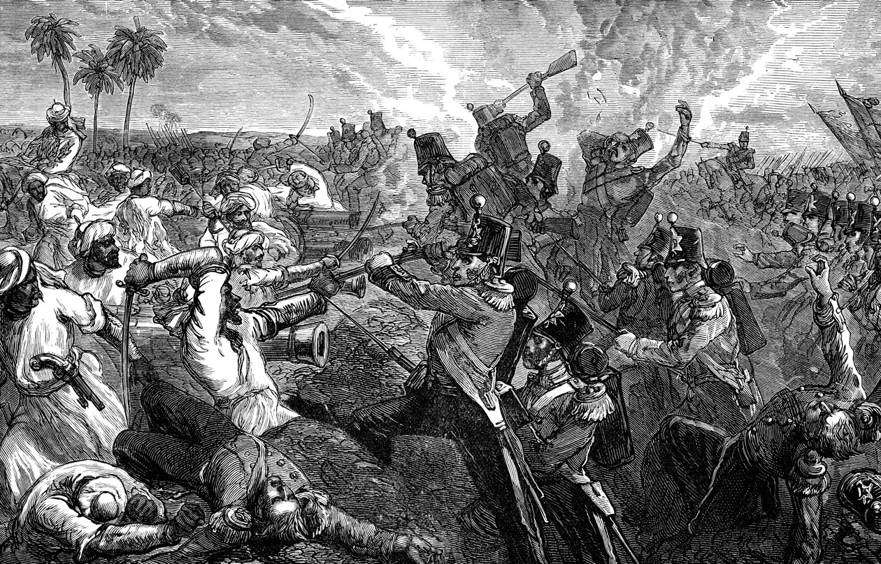 معركة فيروزيشا ، الهند ، 1845 ، 1900 بواسطة غير معروف