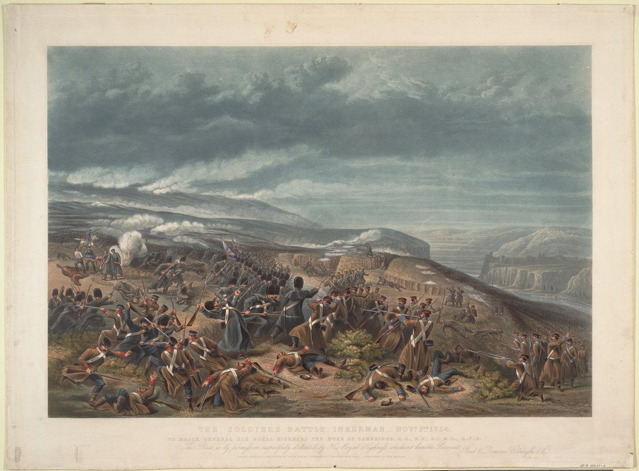 معركة إنكرمان في 5 نوفمبر 1854 ، 1855 بواسطة غير معروف
