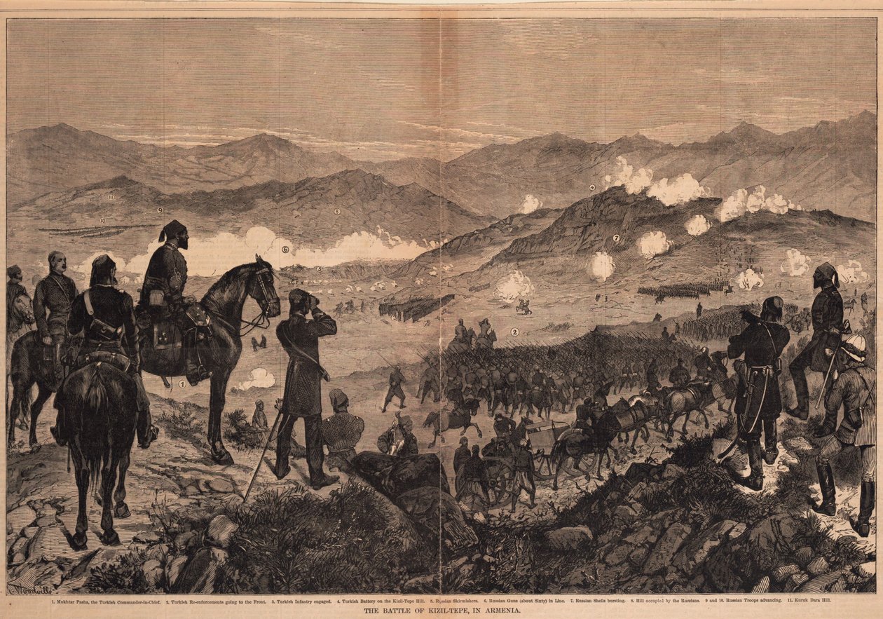 معركة كيزيل تيبي في 25 يونيو 1877 ، 1877 بواسطة غير معروف