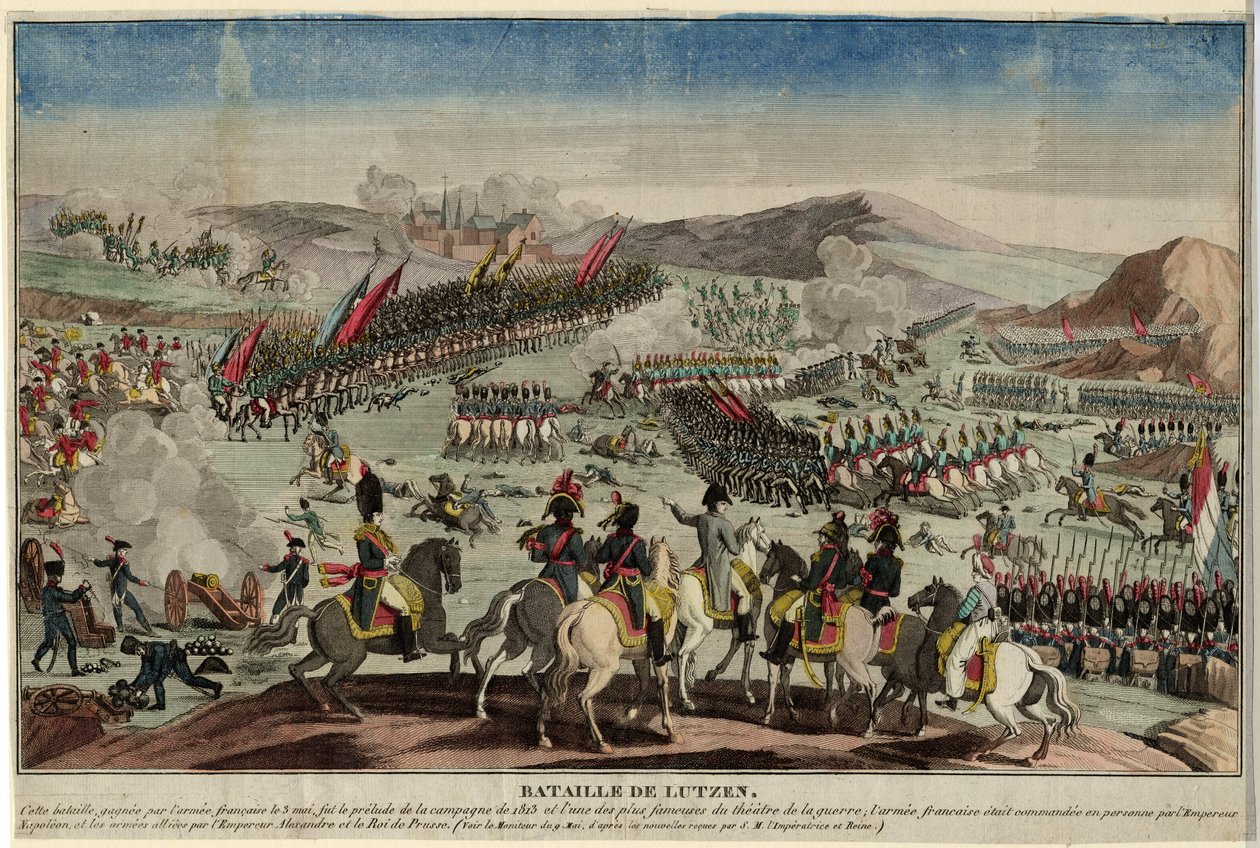 معركة لوتسن 1813 بواسطة غير معروف