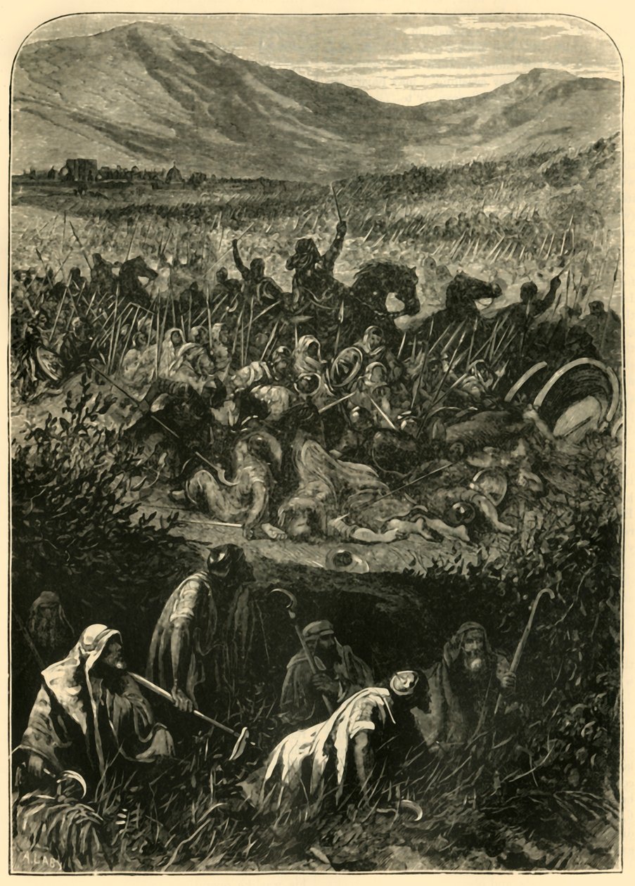 معركة مخماش ، 1890. بواسطة غير معروف