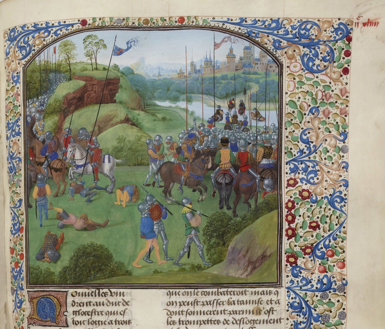 معركة جسر رادكوت في 19 ديسمبر 1387 ، حوالي 1470-1475. بواسطة غير معروف
