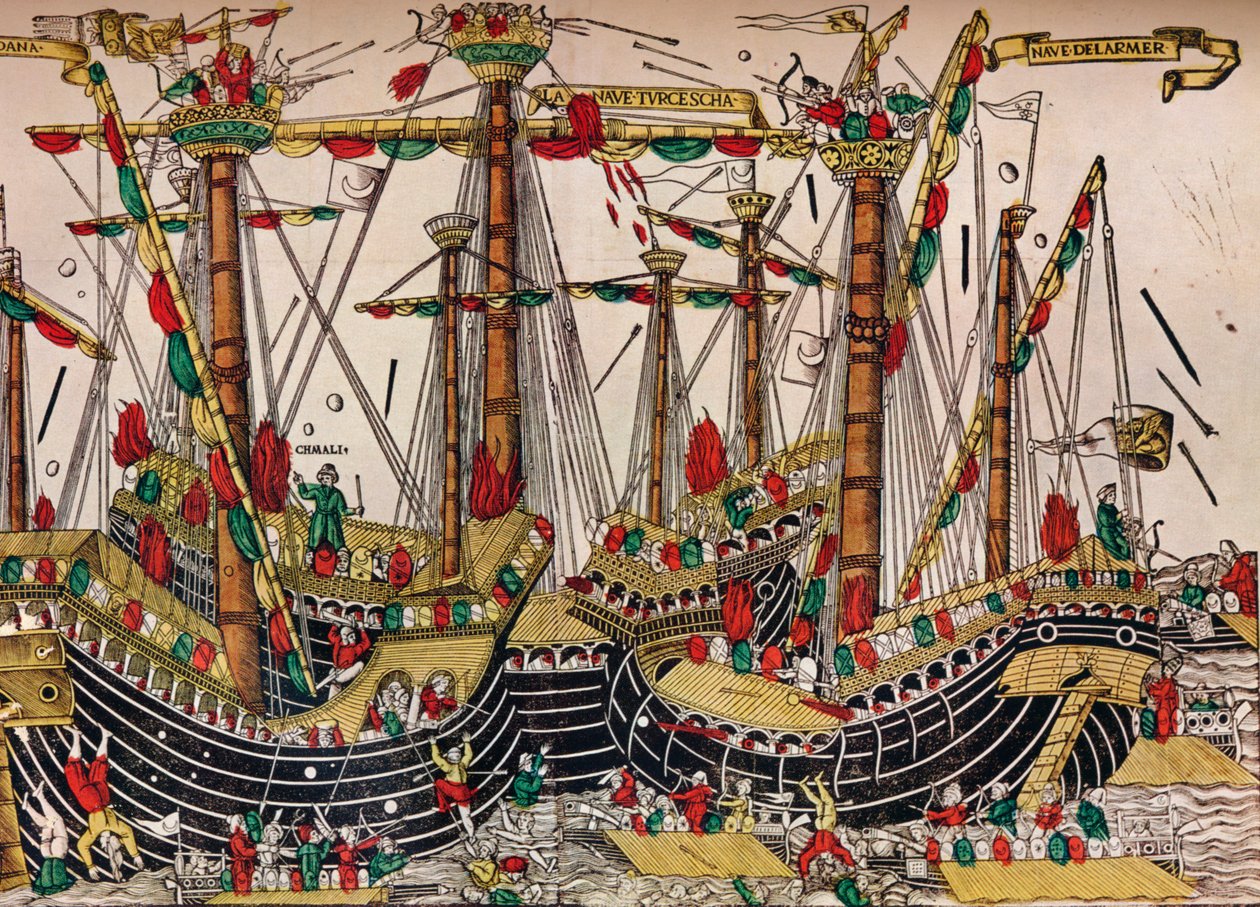 معركة زونشيو نافارينو ، c1499 بواسطة غير معروف