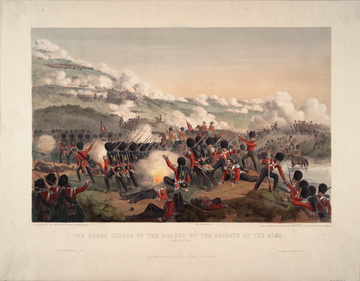 معركة ألما في 20 سبتمبر 1854 ، 1854 بواسطة غير معروف