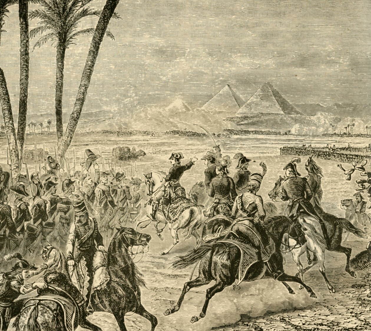 معركة الأهرامات ، 1798 ، 1890. بواسطة غير معروف