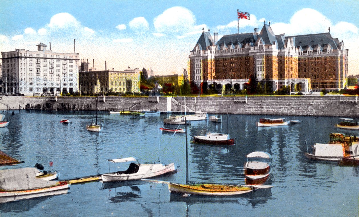 The Belmont Building، Union Club and Empress Hotel، Victoria، كولومبيا البريطانية، كندا، c1900s بواسطة غير معروف