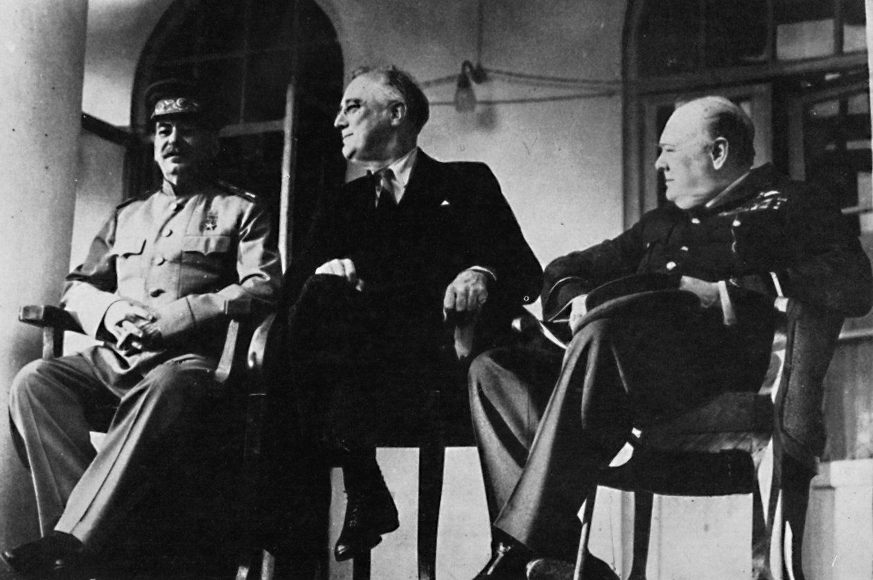التقى الثلاثة الكبار في طهران ، 1943 ، 1945 بواسطة غير معروف