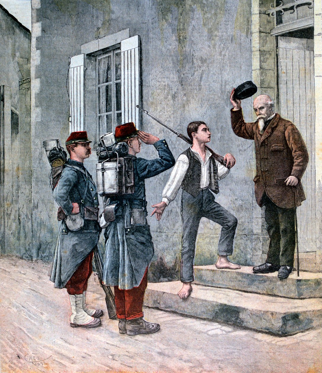 البليت ، بعد لوحة رسمها Cres ، 1892 بواسطة غير معروف