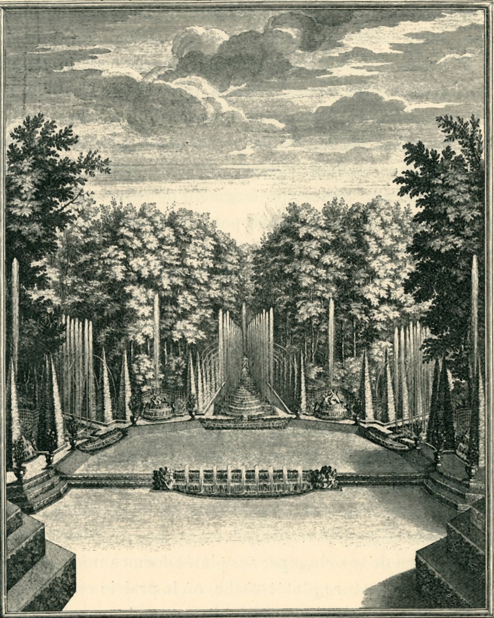 ال Bosquet du Théâtre dEau في حدائق فرساي ، فرنسا ، 1903. بواسطة غير معروف