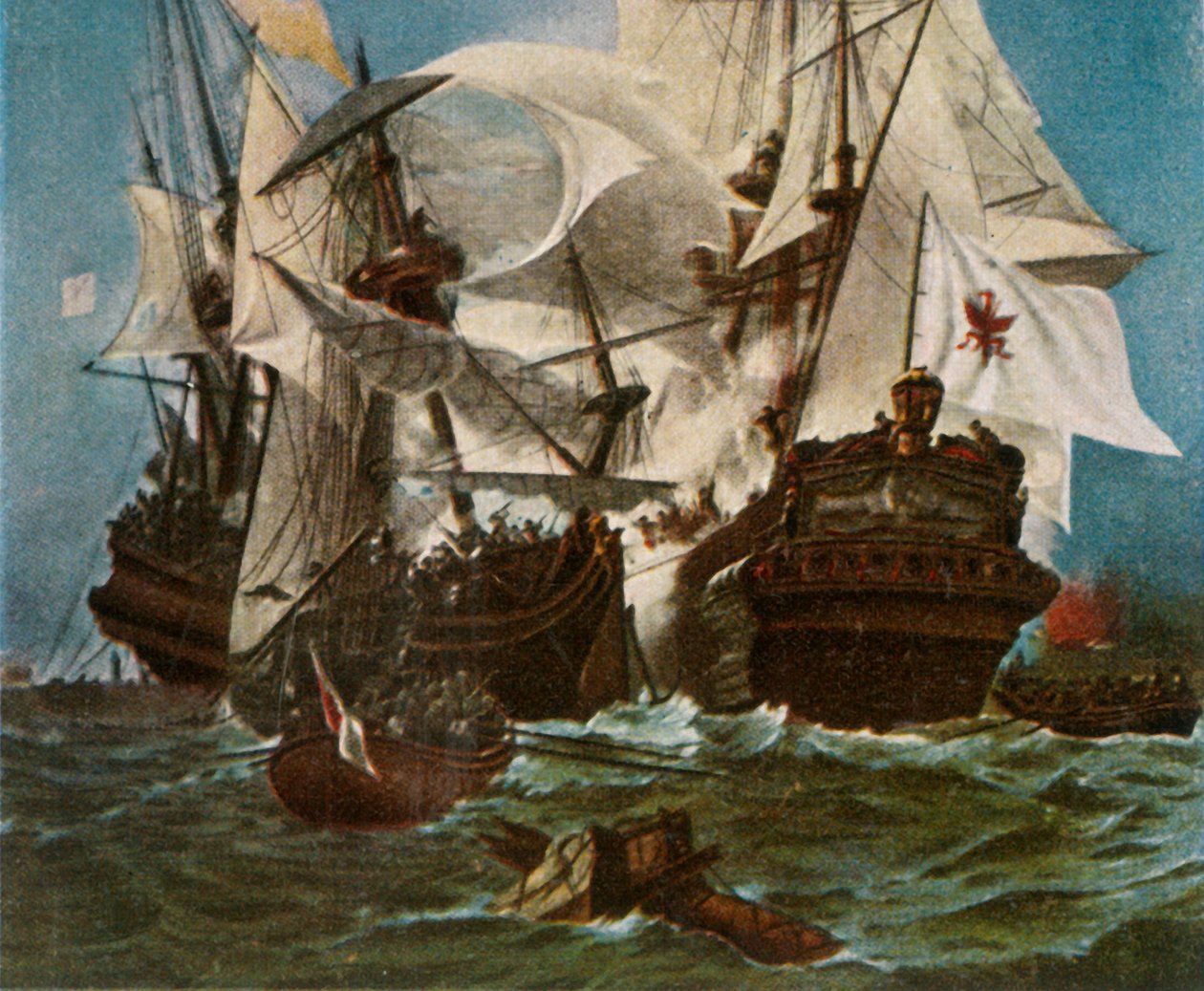 الأسطول البحري براندنبورغ ، 1680 ، 1936. أسطول كوربراندينبرغ ، 1680. بواسطة غير معروف