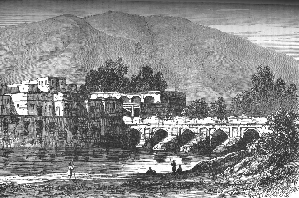 الجسر ، كابول ، c1880 بواسطة غير معروف