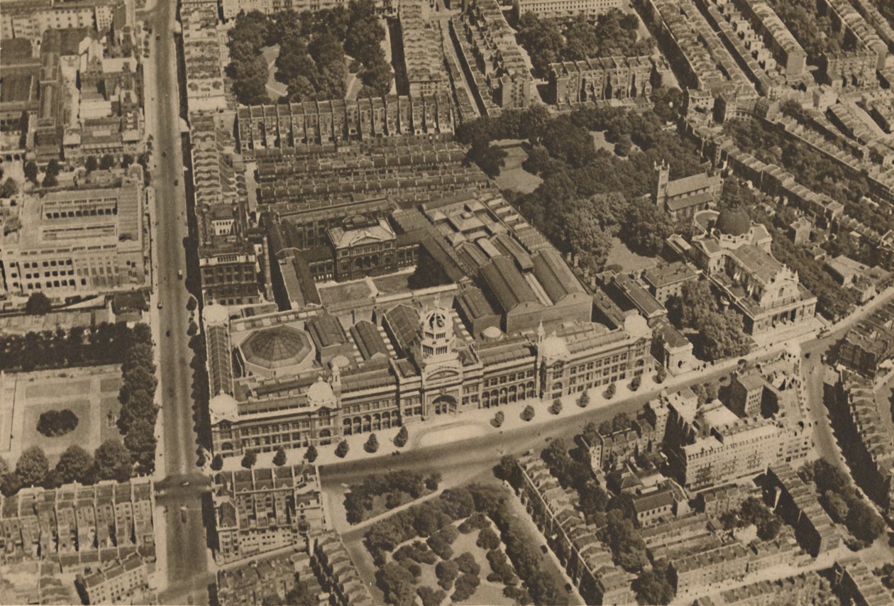 تلتقط الكاميرا منظرًا لجنوب كنسينغتون من طائرة منخفضة الطيران ، c1935. بواسطة غير معروف