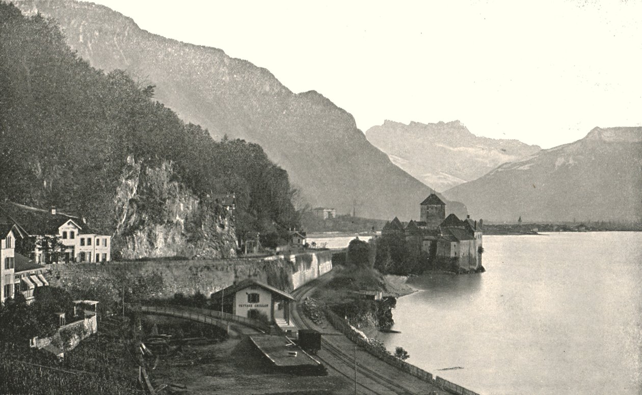 القلعة في شيلون ، سويسرا ، 1895. بواسطة غير معروف
