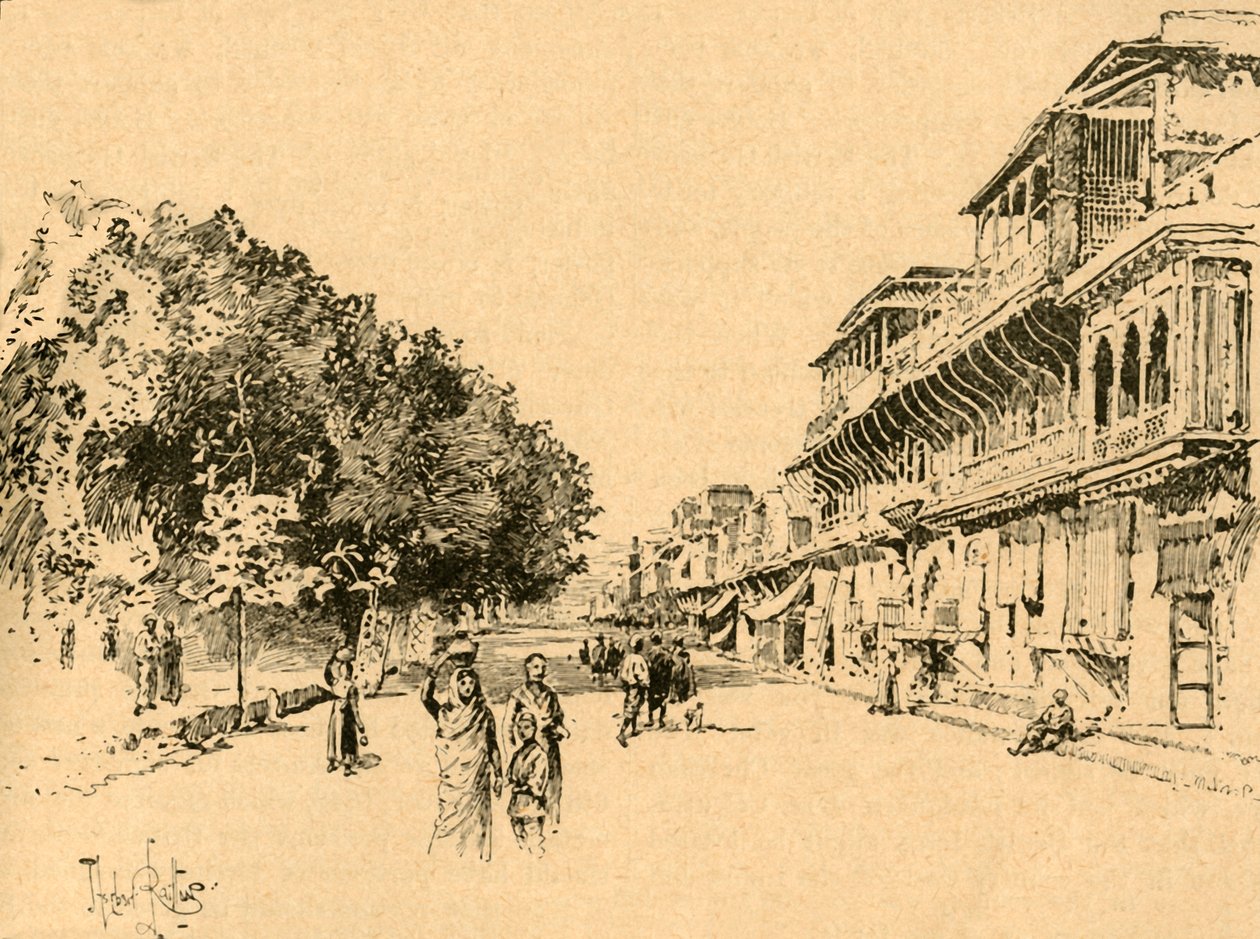 The Chandni Chowk ، دلهي ، الهند ، c1890. بواسطة غير معروف