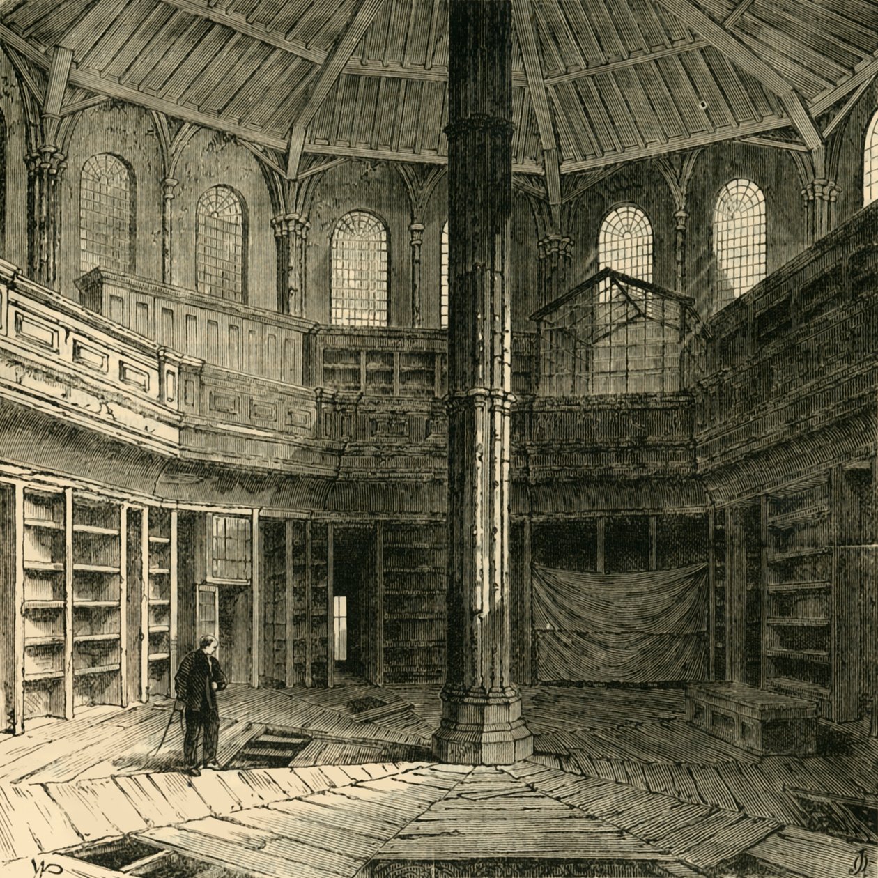The Chapter House قبل ترميمه ، 1881. بواسطة غير معروف