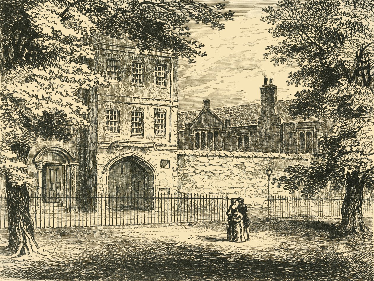 The Charterhouse ، من الساحة ، c1872. بواسطة غير معروف