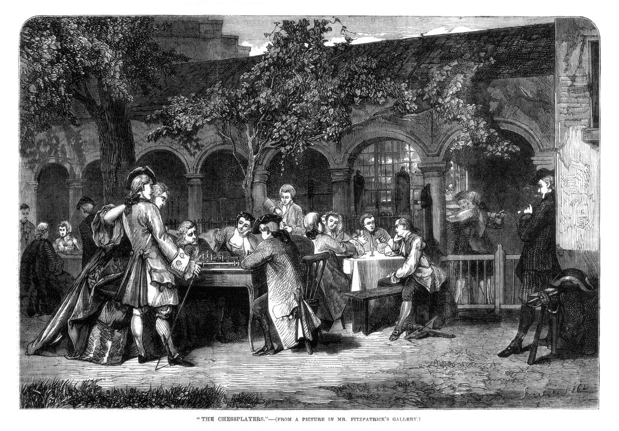 اللاعبون ، 1864 بواسطة غير معروف