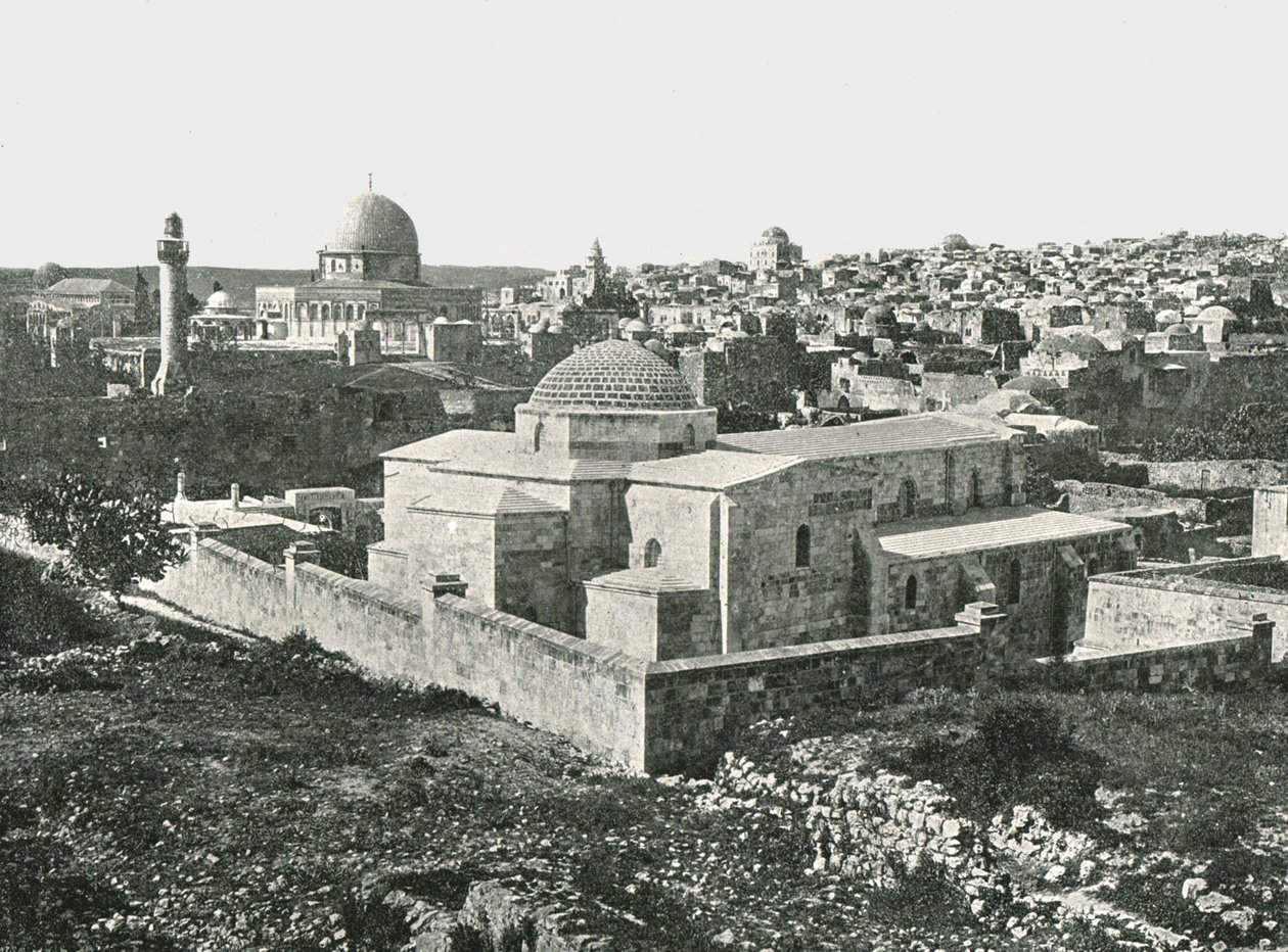 كنيسة سانت آن ، القدس ، فلسطين ، 1895. بواسطة غير معروف